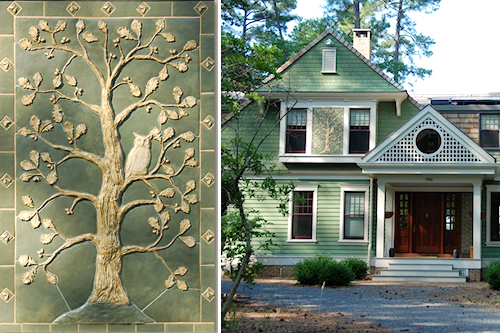 Decorative Tree Tile - ExteriorTree-wt-ext1c